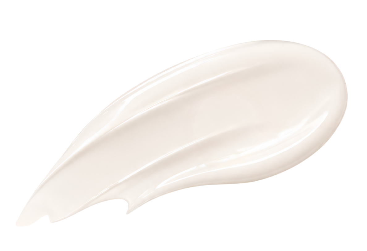 Non-stick PDRN cream texture swatch.